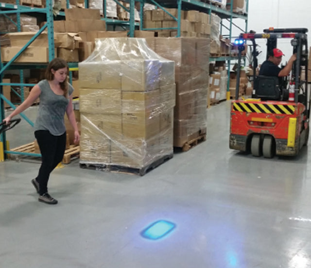 Safe-Lite Pedestrian Warning Spotlight - Forklift Training Safety Products