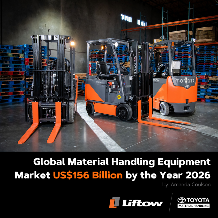 Global Material Handling Equipment Market to Reach  US$156 Billion by the Year 2026