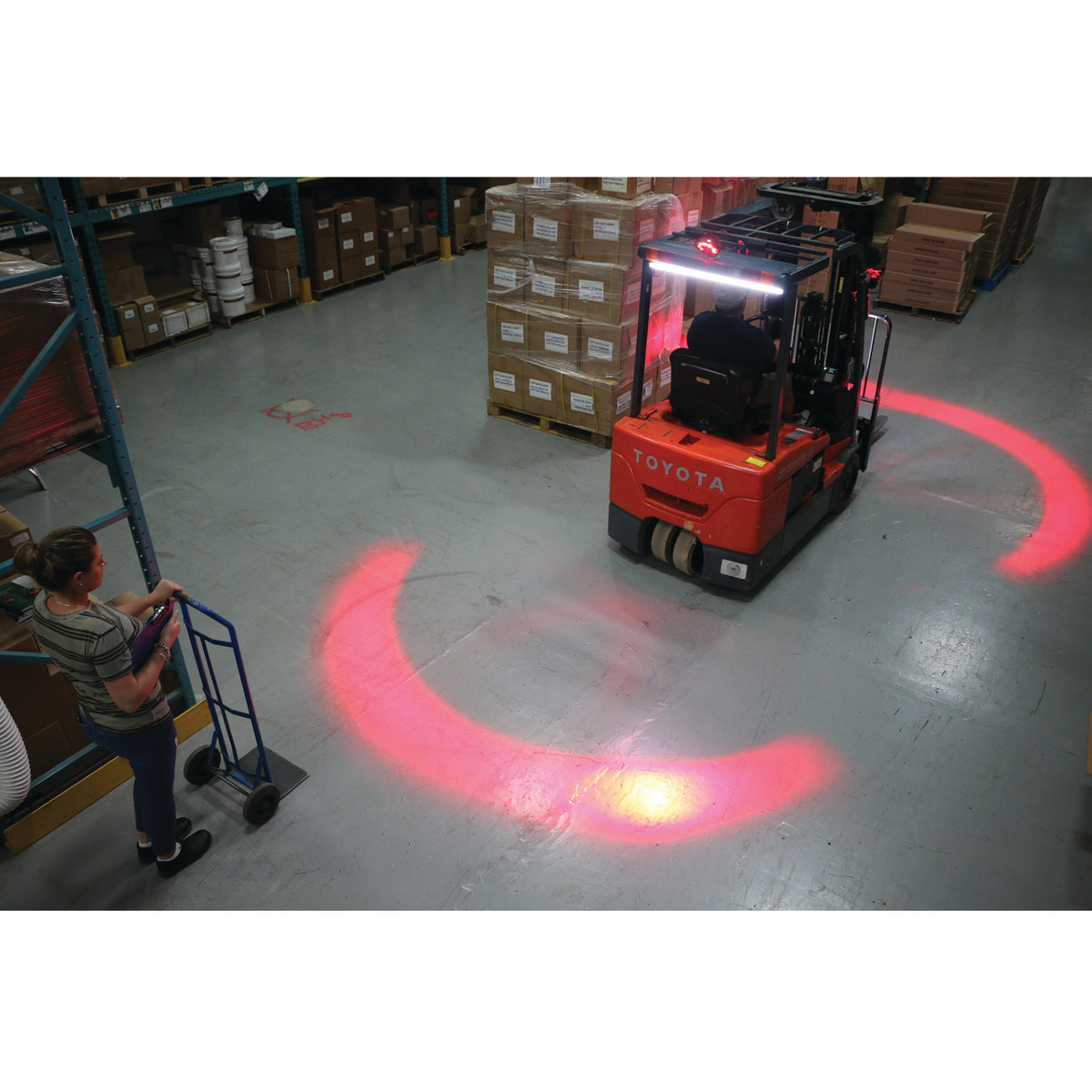 Arc Light LED Pedestrian Warning Light — Liftow Toyota Forklift 