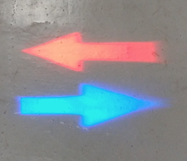 Arrow Blue / Red Light - Forklift Training Safety Products