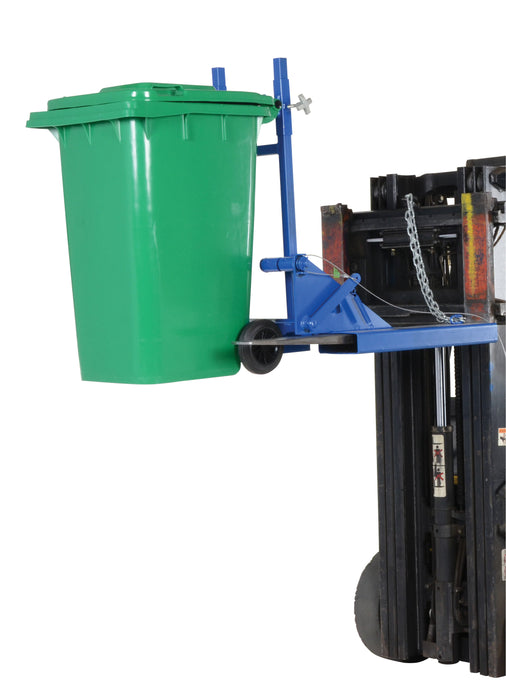 Fork Mounted Trash Can Dumper - Forklift Training Safety Products