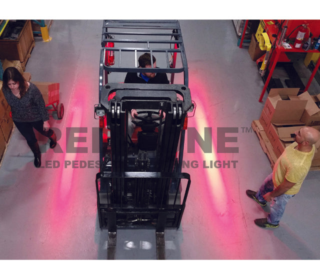 Red-Zone LED Pedestrian Warning Light - Forklift Training Safety Products